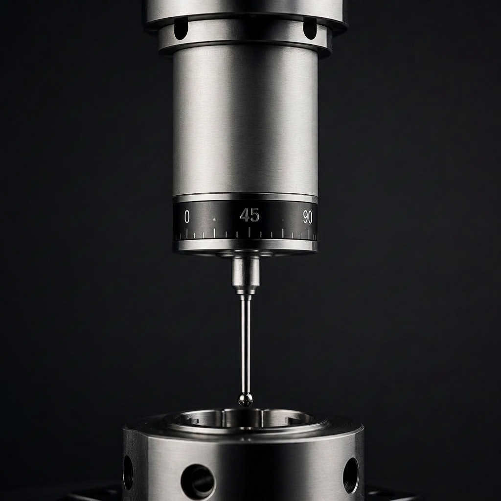 Precision measurement probe with calibrated dial